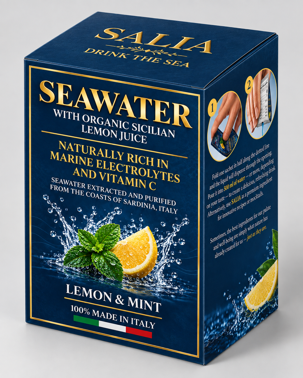Seawater and Lemon Juice | Lemon & Mint Flavor